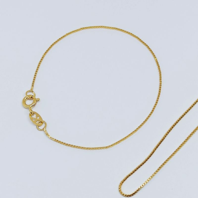 Pulseira veneziana folheada a ouro